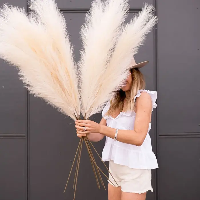1 pièces Faux Pampas herbe décor Plume