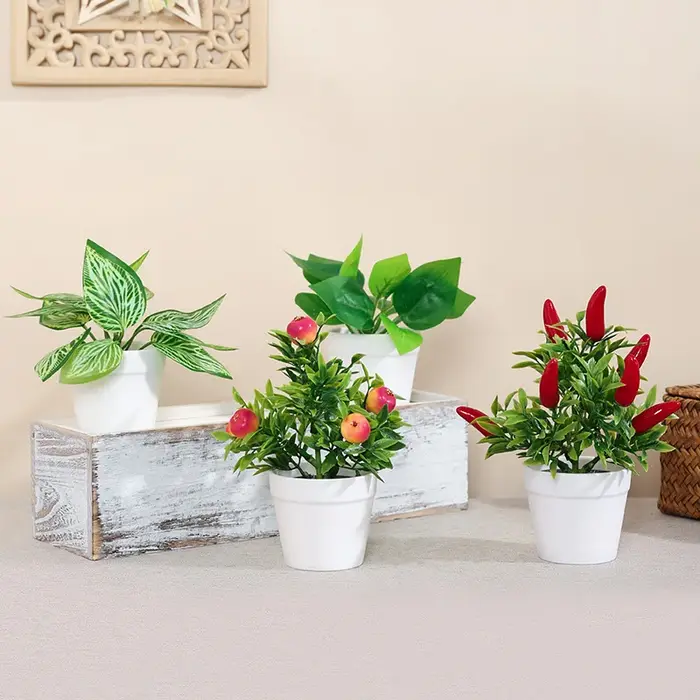 1 ensemble de plantes de Simulation en pot