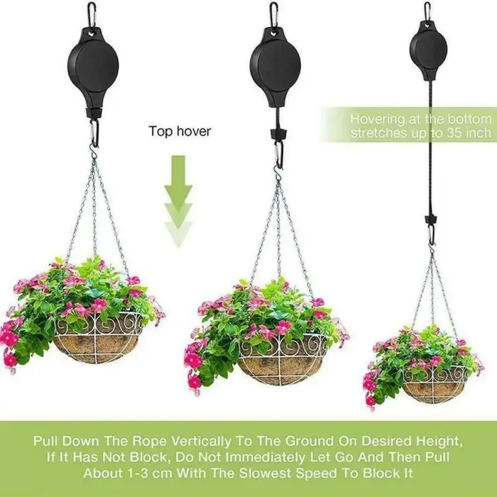 Crochets de jardinage rétractables robustes à verrouillage automatique