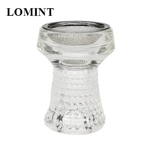 LOMINT-Bols à ovale guilé en verre transparent, avec mailles en acier inoxydable, accessoires pour c
