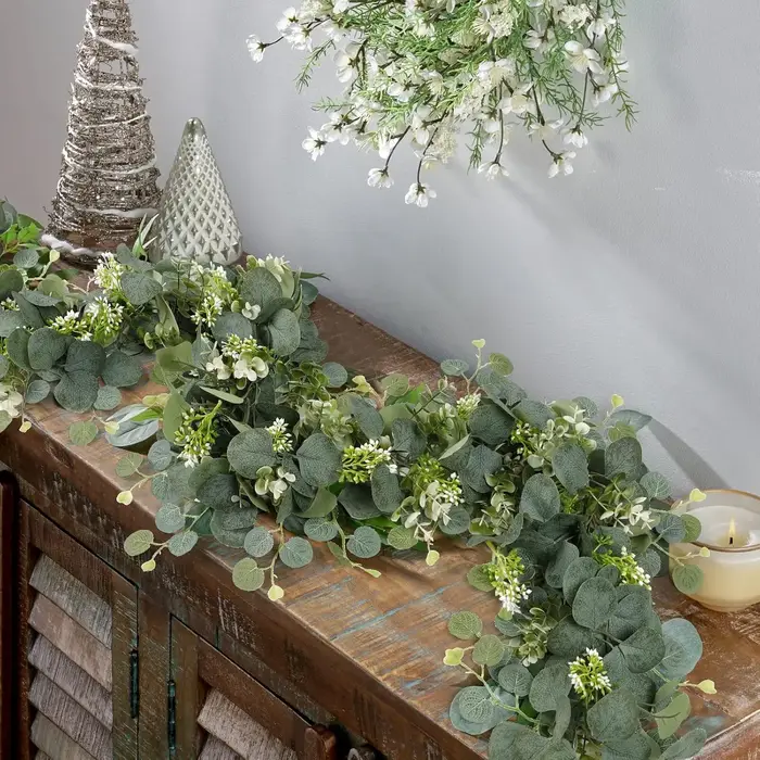 Plantes grimpantes artificielles vertes pour décorations de fêtes