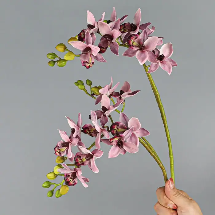 Branches de Phalaenopsis artificielles à 2 fourchettes