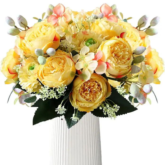 Fleurs Artificielles en Soie Rose Vénus pour Festival, Maison, Chambre, Vase, Jardin, Mariage, Décor