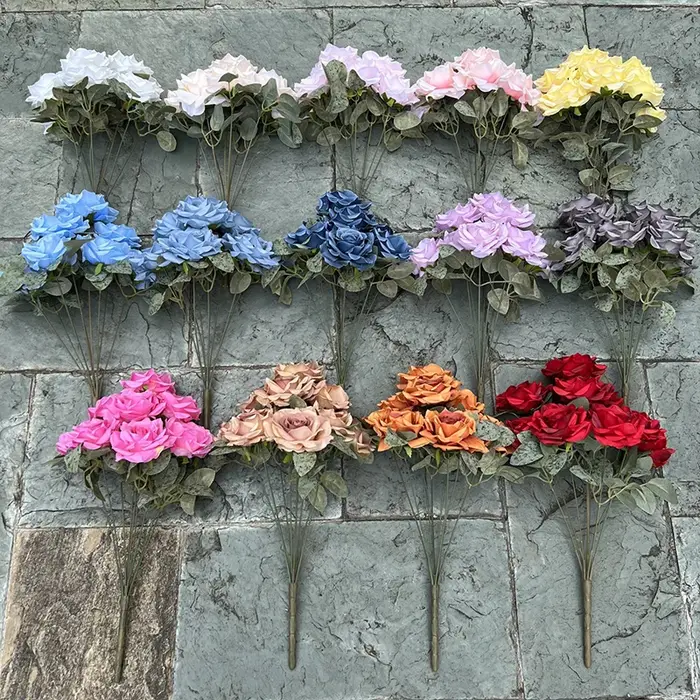 Bouquet de roses artificielles en diamant