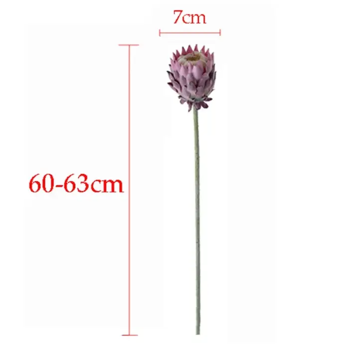 Fleur artificielle de chardon nordique de 60cm