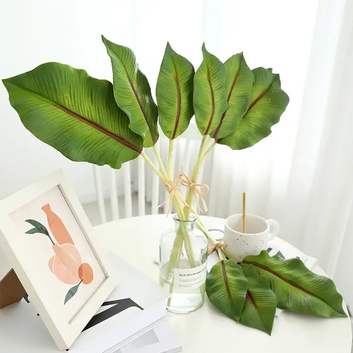 Feuilles de plantes artificielles PU