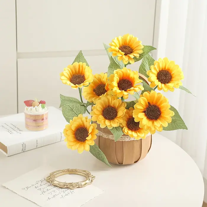 Bouquet de fleurs artificielles tournesol