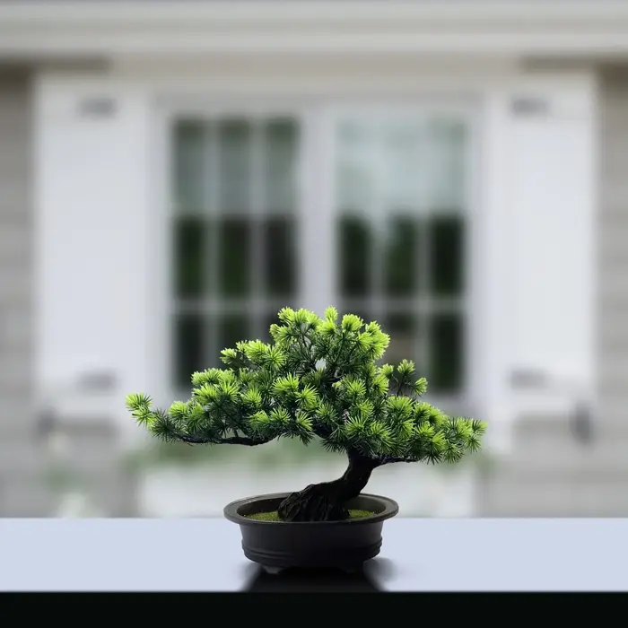 Plante artificielle verte faux bonsaï arbre intérieur étagère bureau salle de bain ferme décor maison chambre
