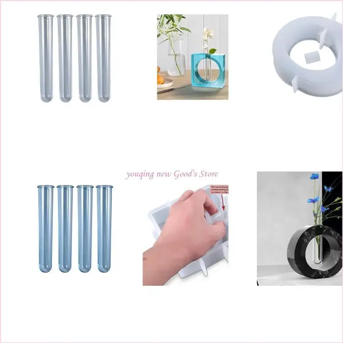 57qa mur suspendu en acrylique tube tube tube silicone