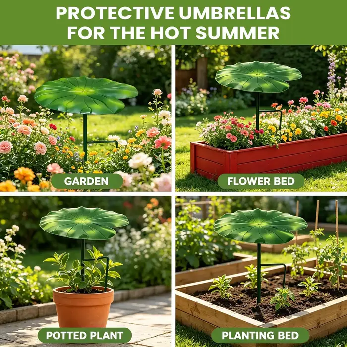 Parasol en forme de feuille 21 cm