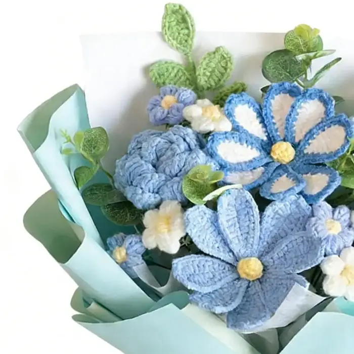 Rose artificielle au Crochet pour la saint-valentin