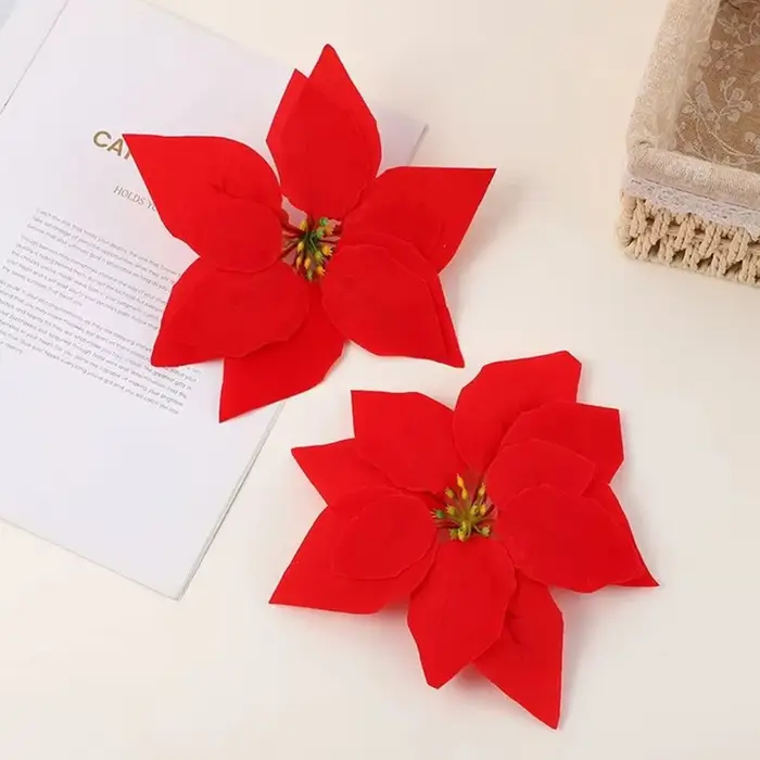 Fleurs artificielles Rouge Mariage Festival Nouvel An Fête Décoration Pour La Maison Vase Table Scrapbook Jardin Rose Arch BackgroundWall