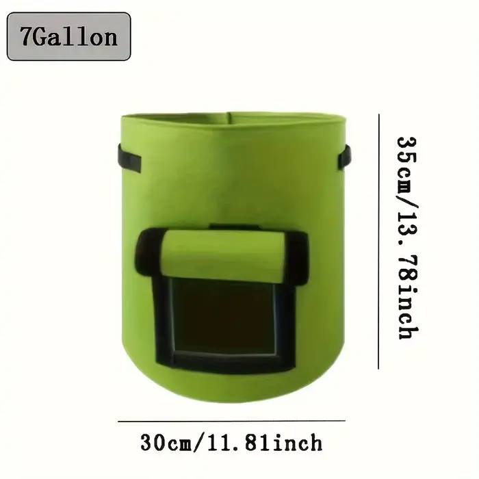 Sac de plantation rond non tissé, grande capacité de 7 à 10 gallons, pot de jardin léger pour patate