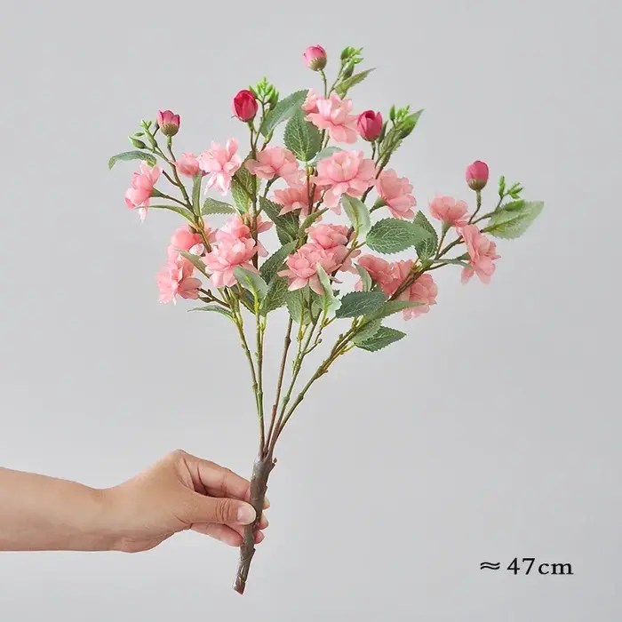 InjFlower-Bouquet de fleurs de camélia artificielles pour la décoration de la maison