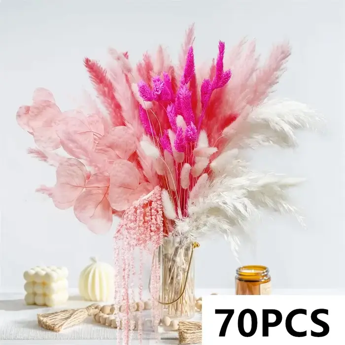 Bouquets de fleurs artificielles séchées naturelles