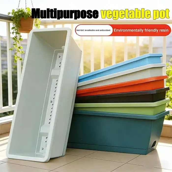 Pot de fleurs auto-absorbant avec base de drainage pour plantes d'intérieur