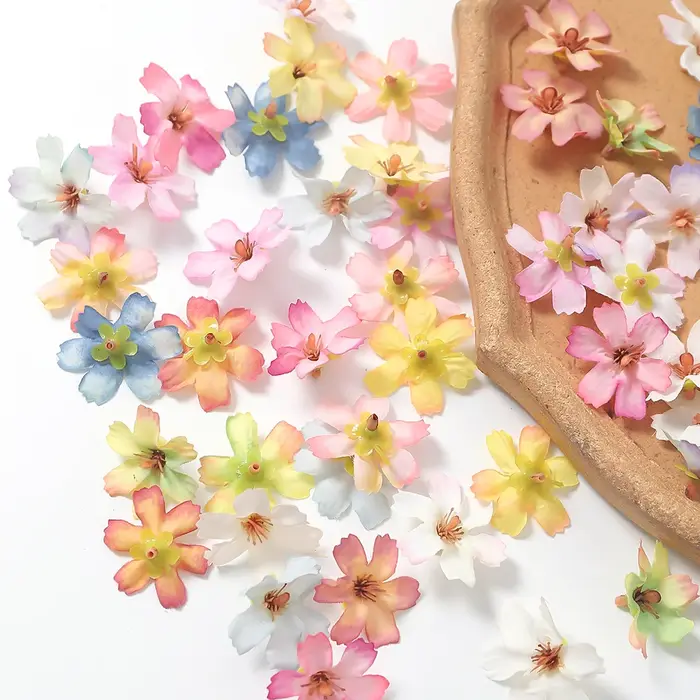 Tête de fleur artificielle à Six feuilles