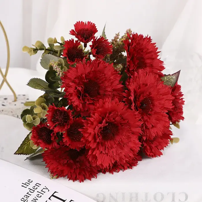 Fleur Artificielle de Tournesol, Chrysanthème Oke AI Parfumé, Détruire Andrgerbera, Accessoires de P