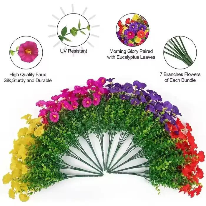 Fleurs artificielles en soie de 35 cm