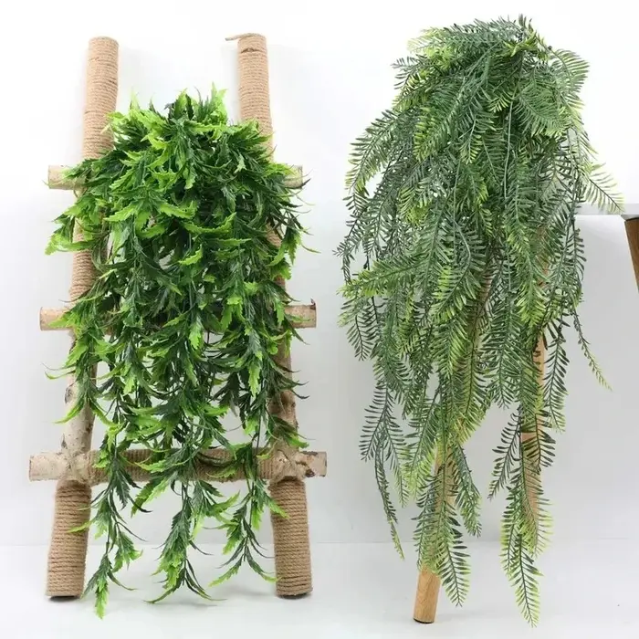 Plantes artificielles suspendues de 80 cm en forme de feuilles de fougère persane