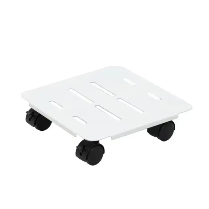 Support de plantes mobile en métal pour plantes d'intérieur et d'extérieur, plateau pour pot de plantes, 360° ° Chariot mobile à roulettes pour plantes lourdes