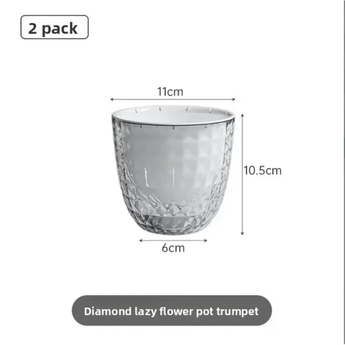Jardinière paresseuse en plastique Transparent pour radis vert