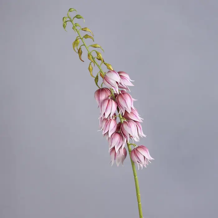 Tige de Yucca Artificielle en Forme de Cloche, Toucher Réaliste, Aspect Soie, Fleur Suspendue, Longu