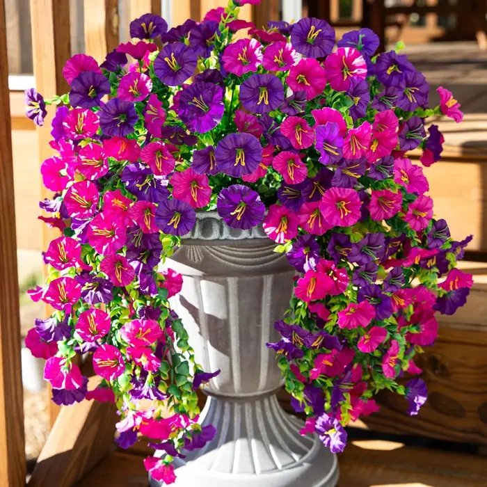 Fleurs artificielles, plante grimpante de type volubilis