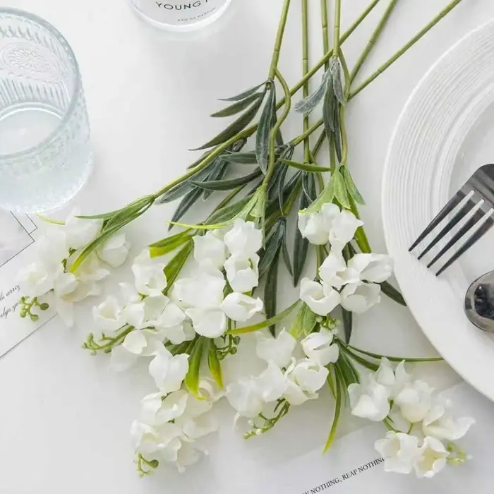 10 pièces fleur artificielle Canterbury cloches saint valentin maison chambre Vase Table décor extérieur jardin bonsaï Festival mariage bricolage boîte-cadeau