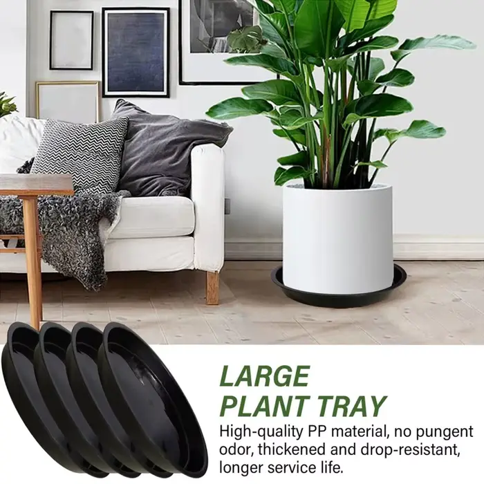 Soucoupe ronde en plastique de haute qualité pour plantes
