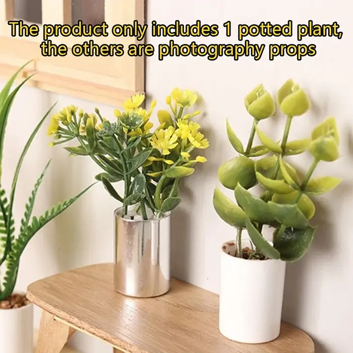 Plante Miniature en Pot pour maison de poupée 1:12