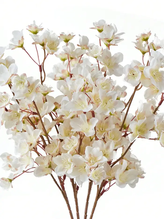 2 Bouquets de fleurs artificielles, 40cm, décoration d'intérieur, vase de salon et de table à manger