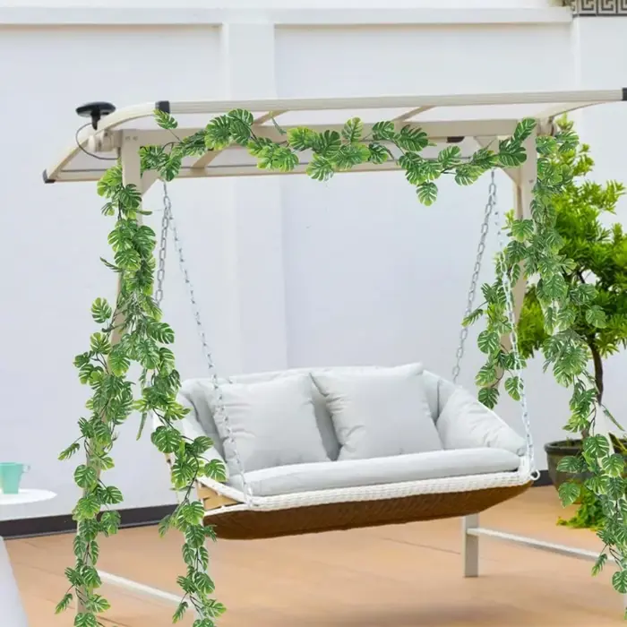 Guirlande de feuilles de Monstera artificielles