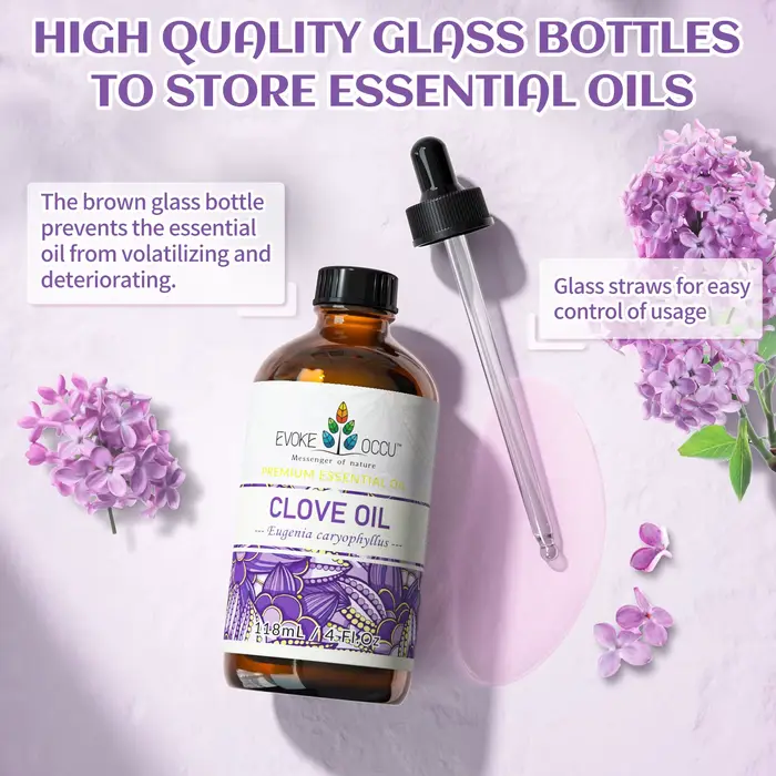 EVOKE OCCU 118ML/4 Fl.Oz Château essentiel, huile de plante de clou de girofle de qualité supérieure pour diffuseur à la maison, cheveux, peau, massage, bougie Regina Executive