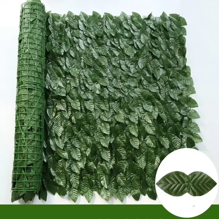 Panneaux de clôture de haie de lierre artificiel de 300cm, fausses plantes vertes, feuille d'écran d