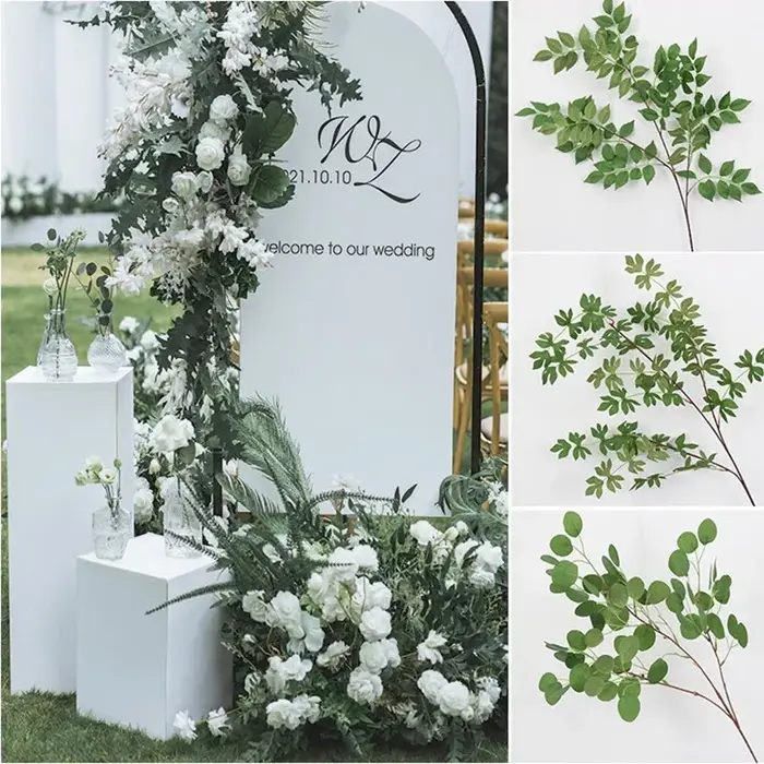 Plantes artificielles vertes