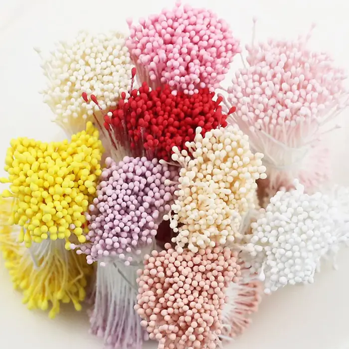 400 pièces 2mm Mini fleur étamine Pistil mariage à la main fleurs artificielles