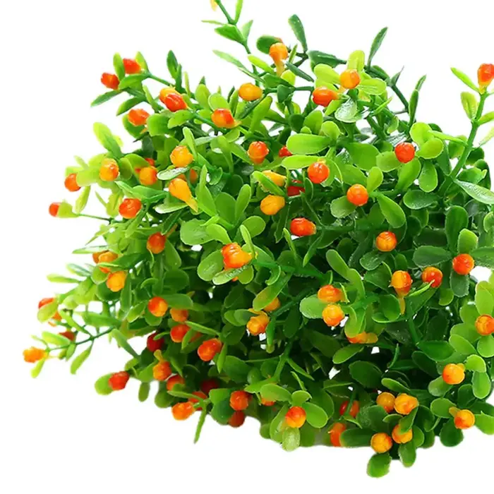 Plante artificielle fausse herbe verte, apparence réaliste vive, accessoires Photo, fausse fleur, dé