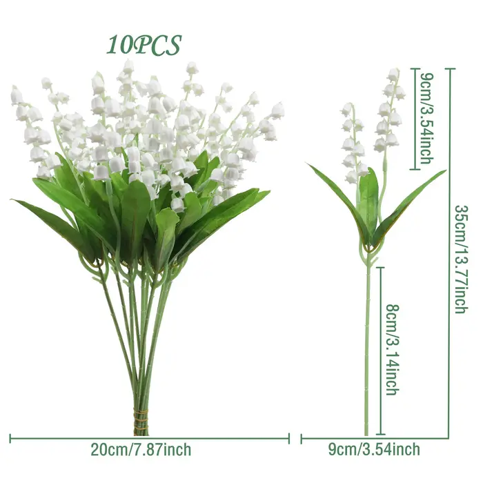 Fleur d'orchidée artificielle blanche, 10 pièces, pour décoration de jardin de maison, Bouquet de ma