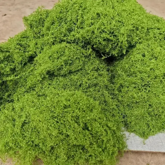 Faux mousse verte, artisanat de bricolage