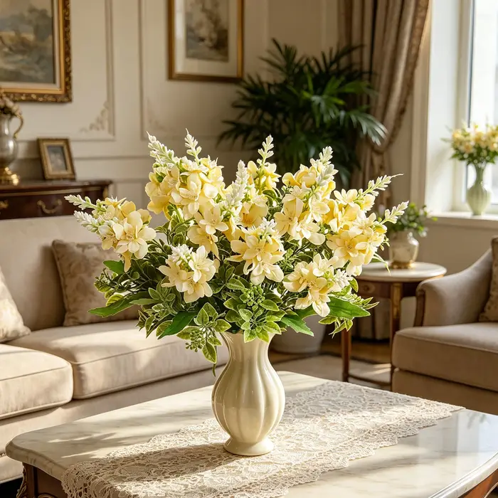 Fleurs artificielles en soie Yucca Gloriosa pour mariage
