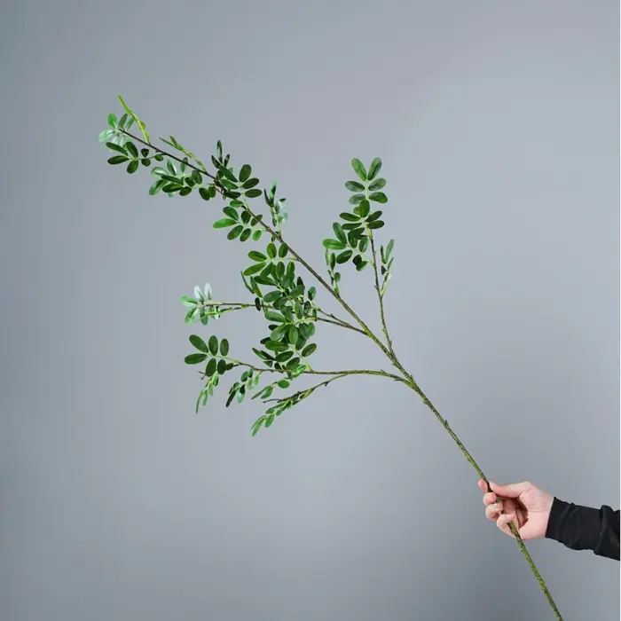 5 pièces de plantes vertes artificielles en plastique pour mariage