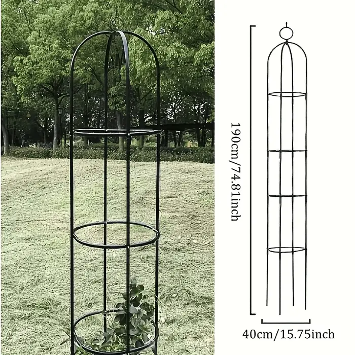 Treillis de jardin en métal, support pour plantes grimpantes, support pour fleurs, hauteur réglable,
