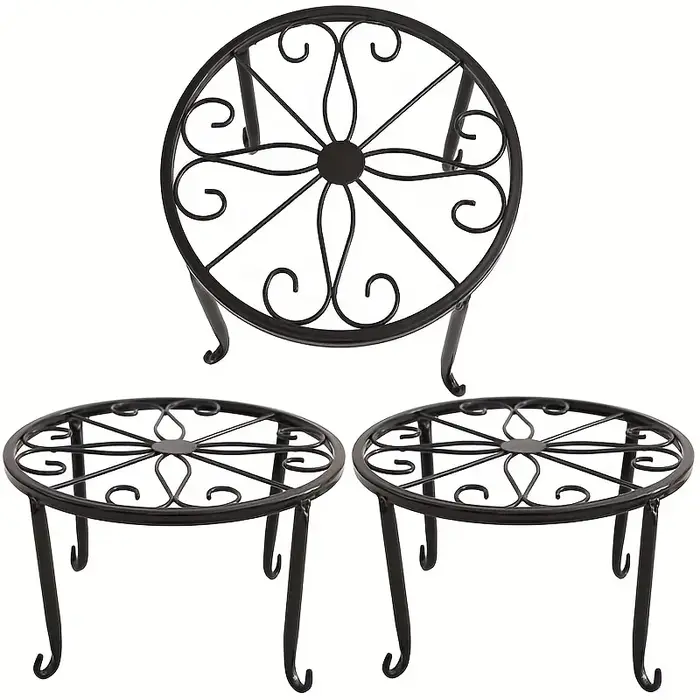 Support pour plantes en fer antirouille en métal robuste