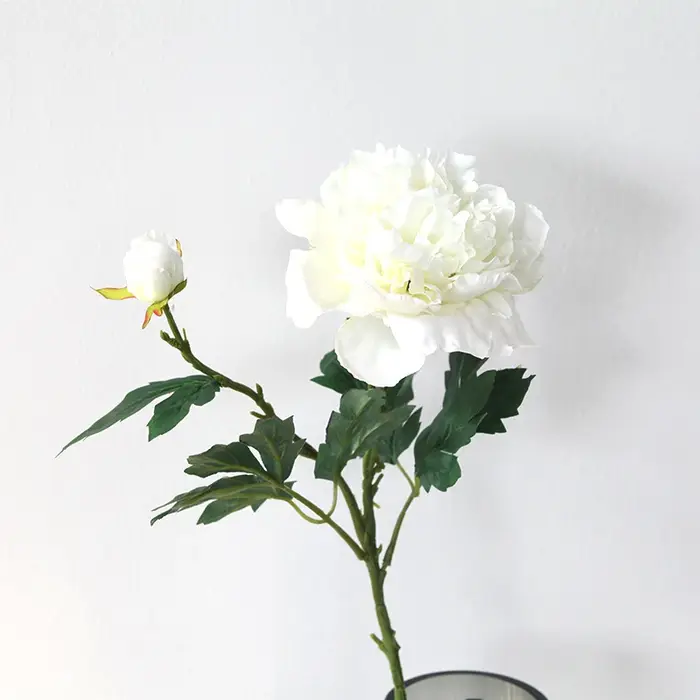 Bouquet de pivoines blanches 70cm