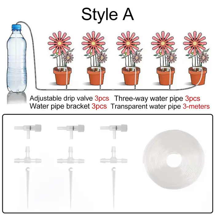 Ensemble d'égouttement automatique pour plantes en pot