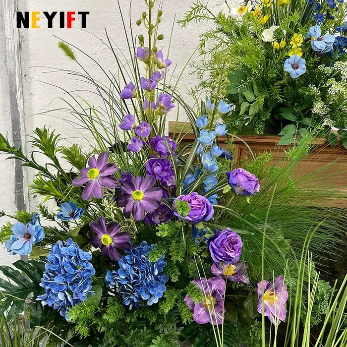 Monet série jardin Arrangement floral décoration de mariage plancher