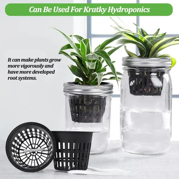 Lot de 20 paniers de culture pour jardin avec filet
