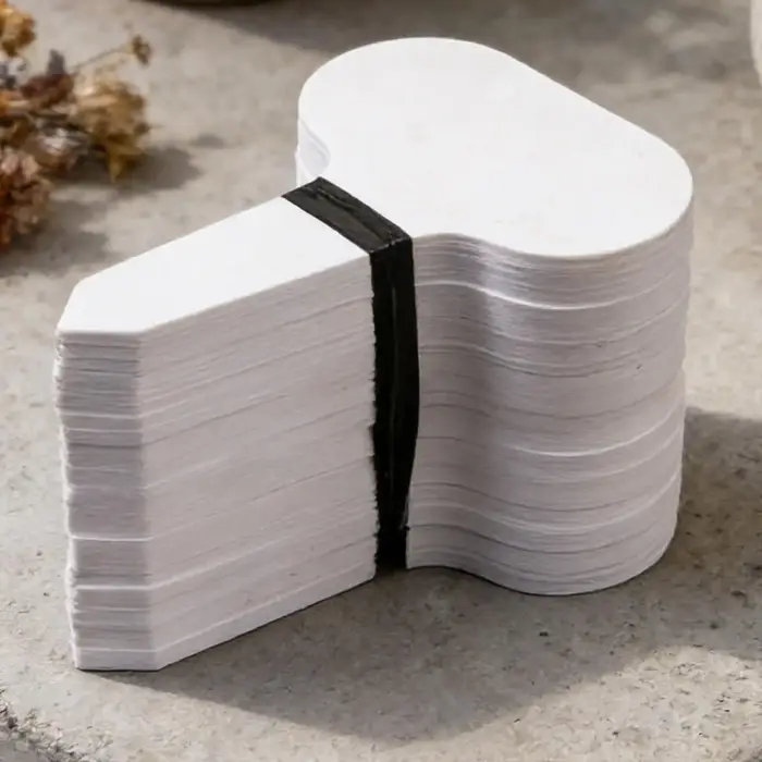 100 étiquettes de jardin blanches