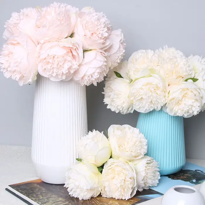 InjFlowers-Pivoine Artificielle Blanche